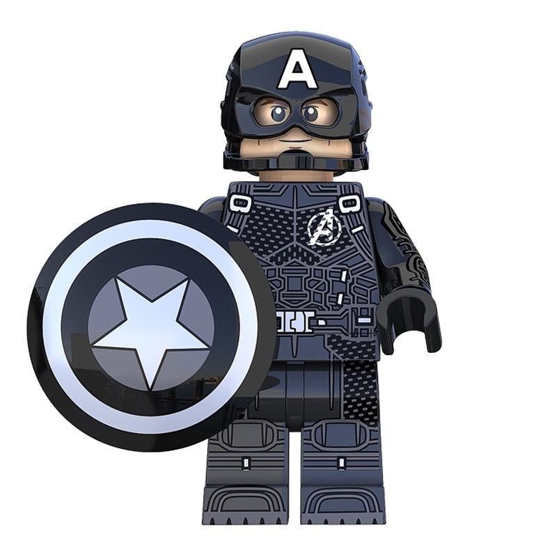 Captain America (Stealth Suit) Avengers Custom Marvel Super Heroes Minifigs Minifigures Fit Lego XP241