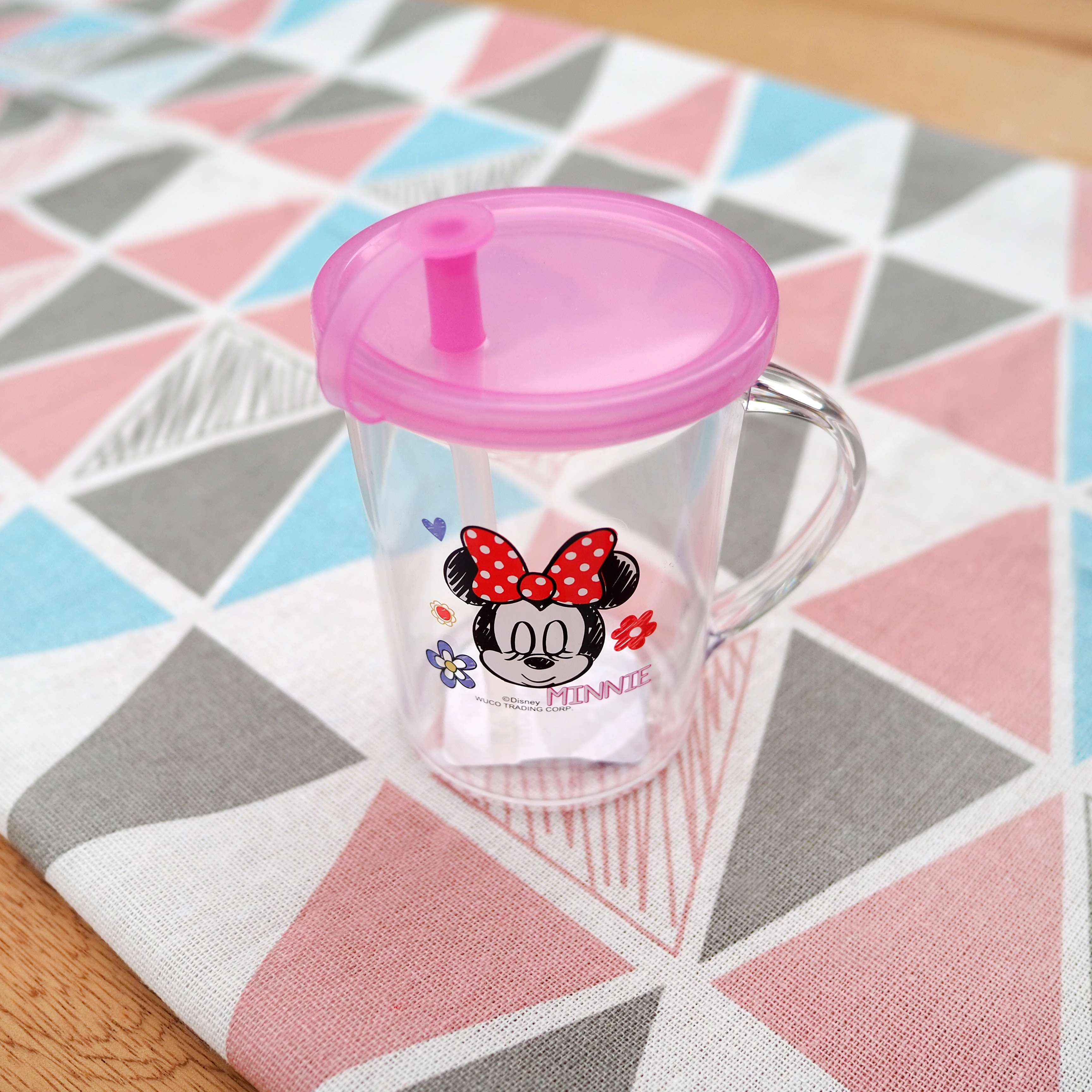 Mickey&Minnie 米奇米妮 單耳吸管杯250ml-52513
