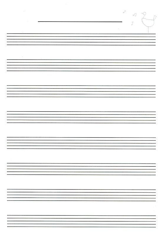 空白五線譜 五線譜簿(8行譜 / 10行譜)