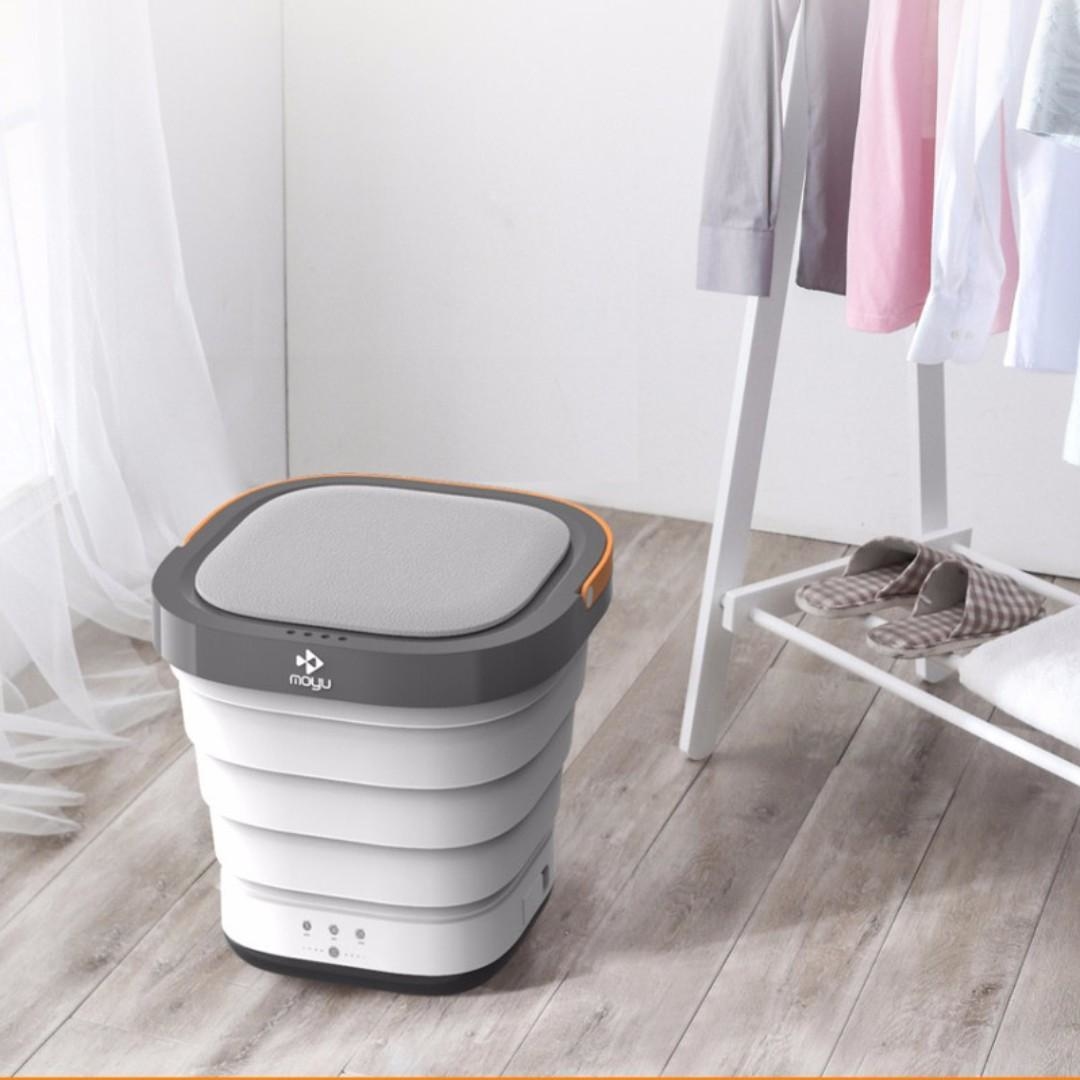 「洗幾件衫唔洗嘥水 」」MOYU 摺得埋既迷你洗衣機