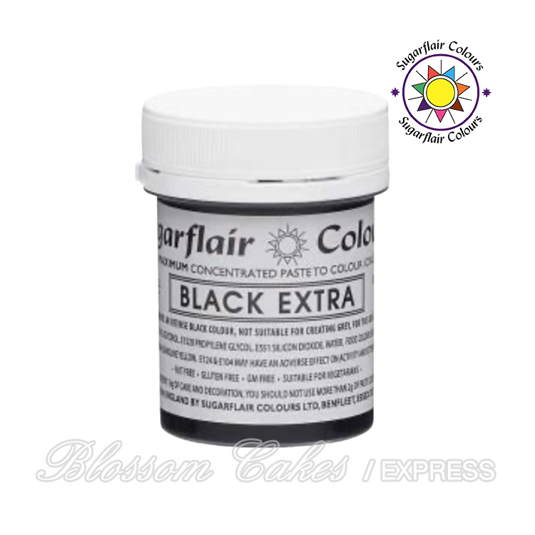 Sugarflair Maximum Concentrated Paste Colours - Black Extra 42g