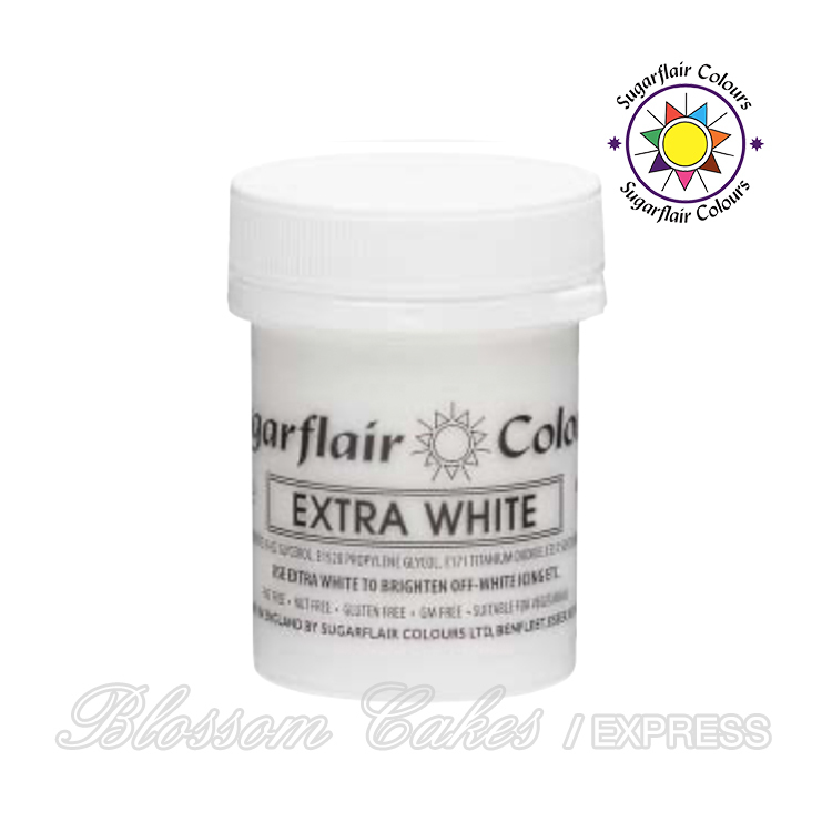 Sugarflair Maximum Concentrated Paste Colours - Extra White 50g