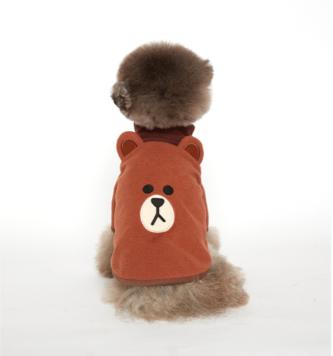 ✤ Odd Pet ✤ Line Friends熊大Fleece拉鍊外套