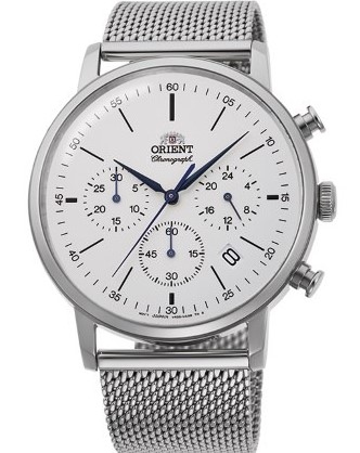 萬年鐘錶 - 東方錶  ORIENT  Multi-eyes 經典系列 米蘭鋼帶男錶  RA-KV0402S  錶徑 : 42.4mm