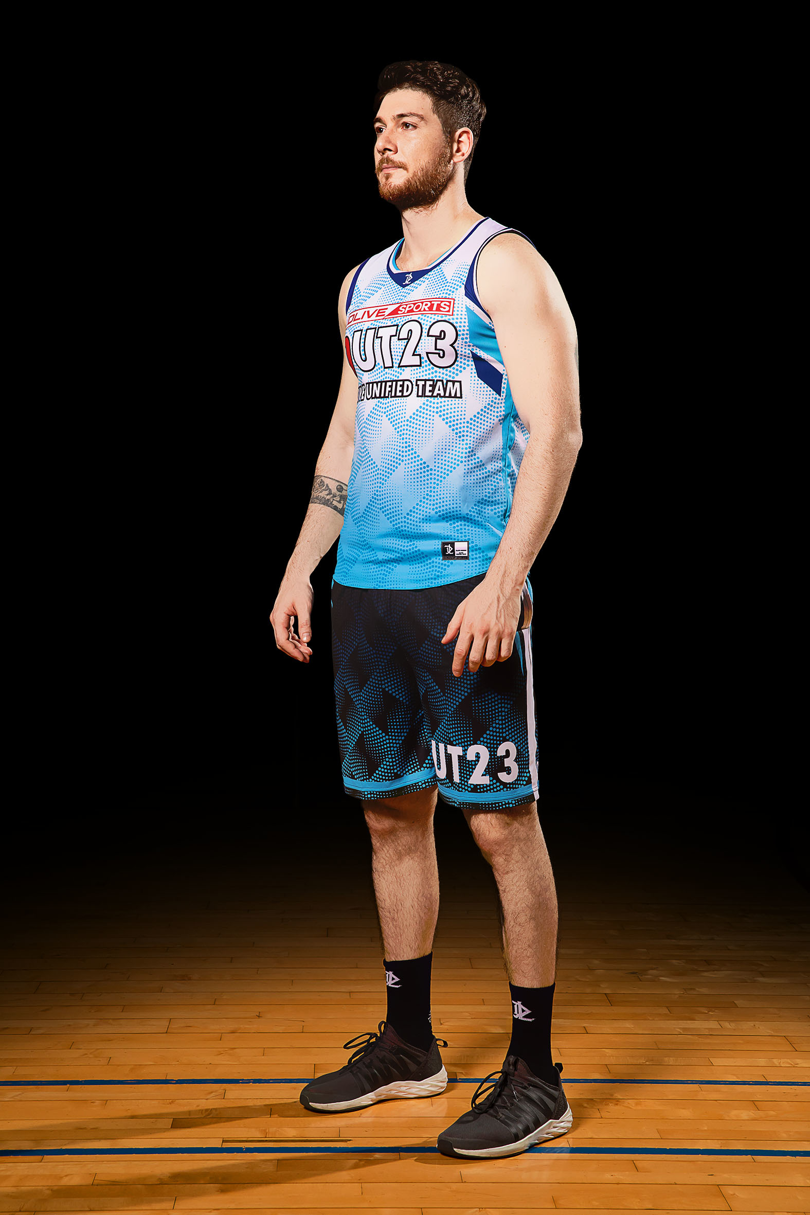 雙面昇華籃球服 - AQUA MAN