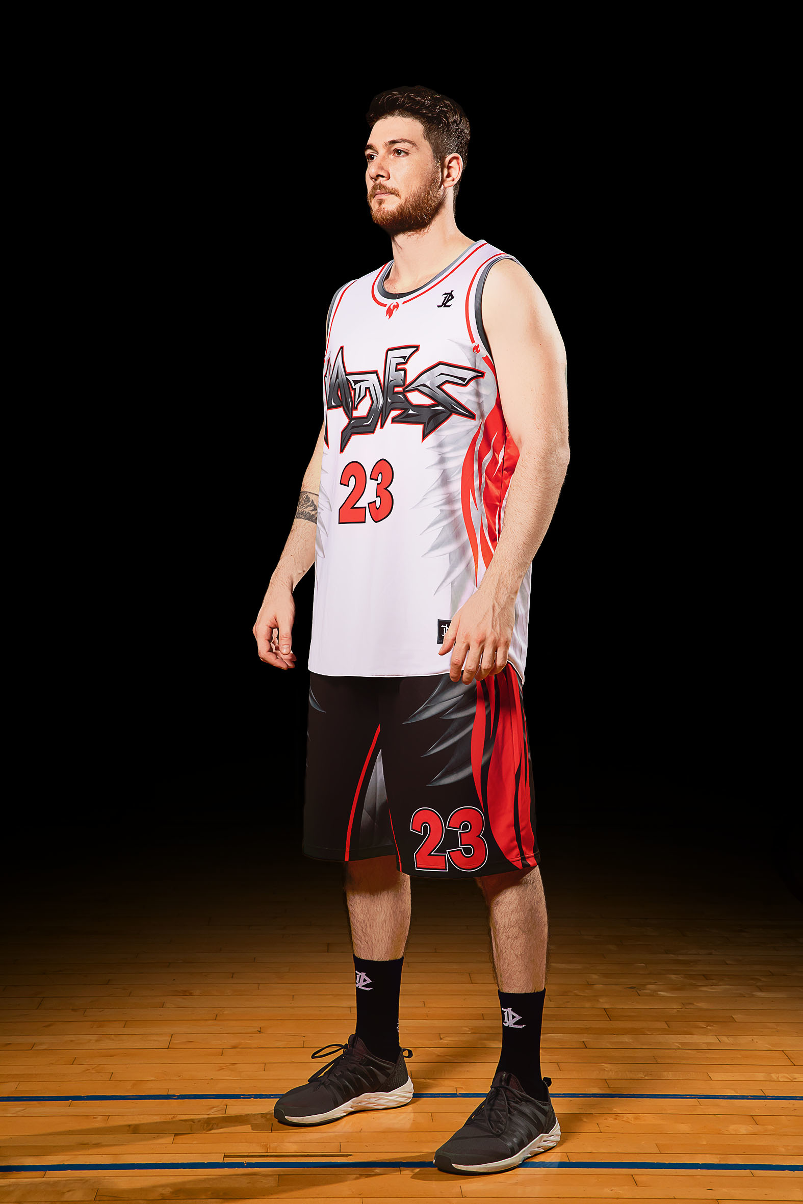 雙面昇華籃球服 - 黑帝斯