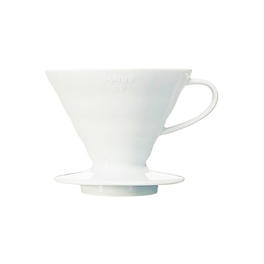 HARIO V60陶瓷圓錐濾杯白色- 1~4人份