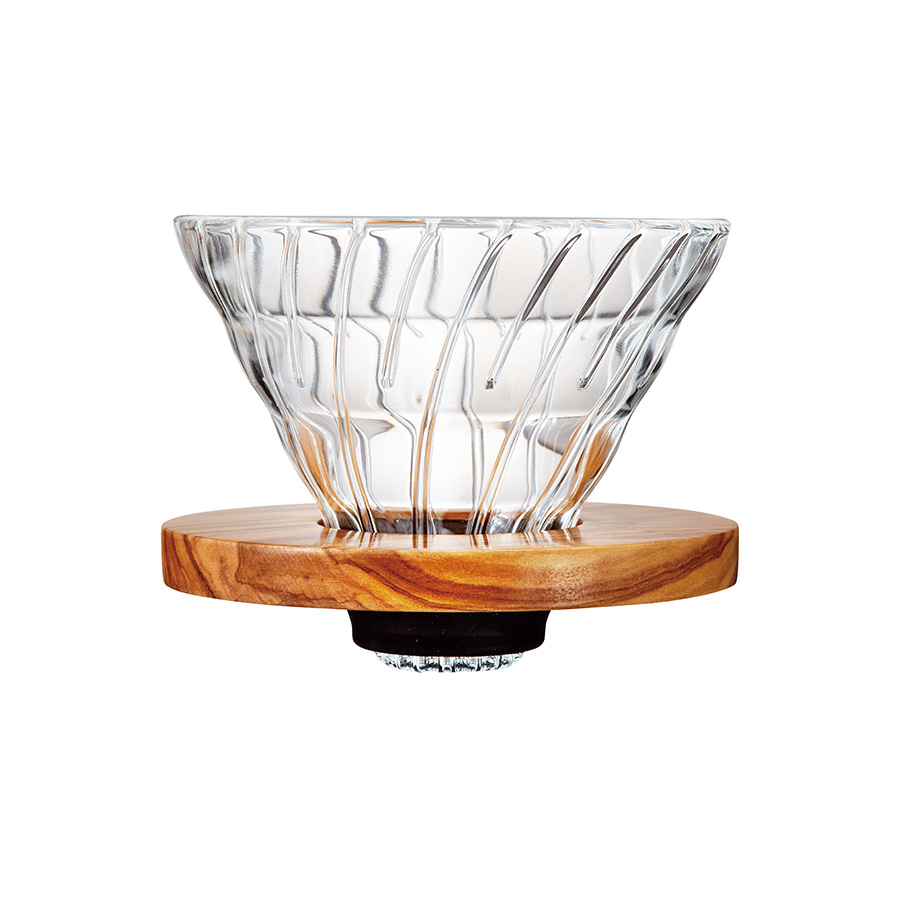 HARIO 橄欖木玻璃濾杯 1~4人份