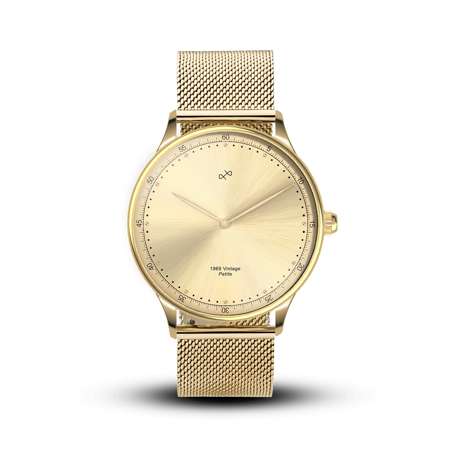 1969 Petite - Gold / Gold Sunray | The Watchdrobe