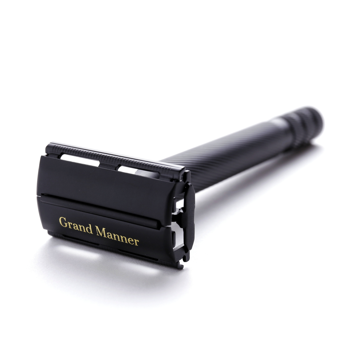 英國 Grand Manner 復古雙面安全手動刮鬍刀（紳黑 / 旋開式 / 傳統老式雙刃刮鬍刀片）