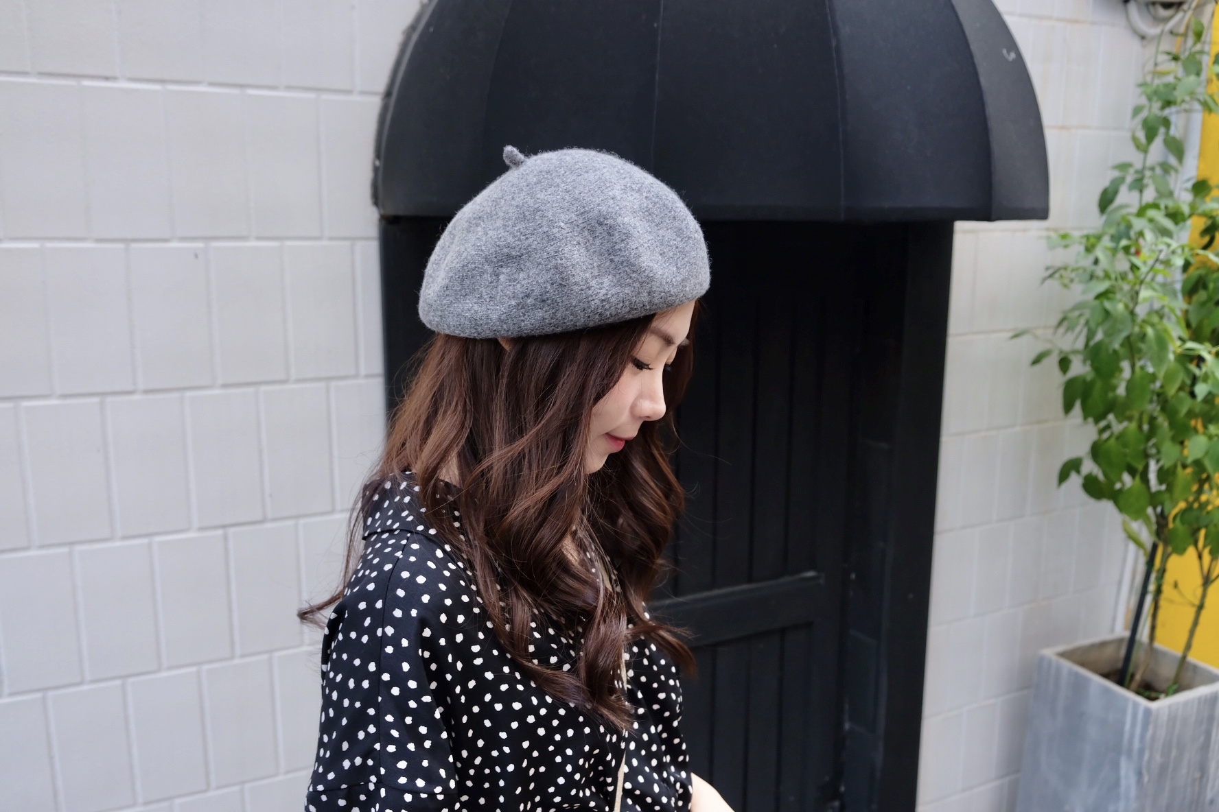 韓製暖暖羊毛畫家帽