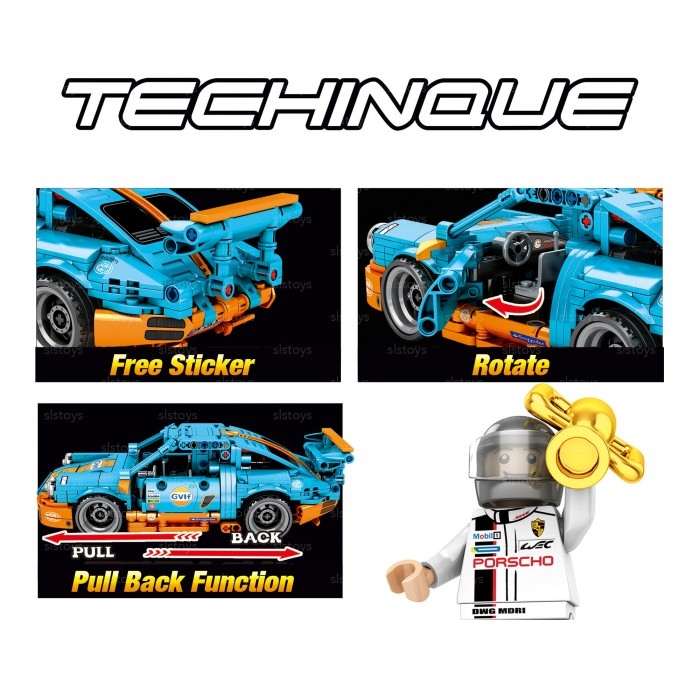 517PCS Technic Super Racing Car Blocks Set