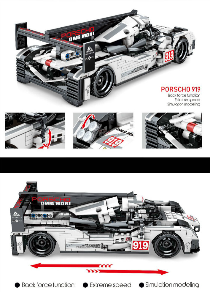 621PCS Technic Super Racing Car Building Blocks Set Minifigs Fit Lego NO BOX SB701652