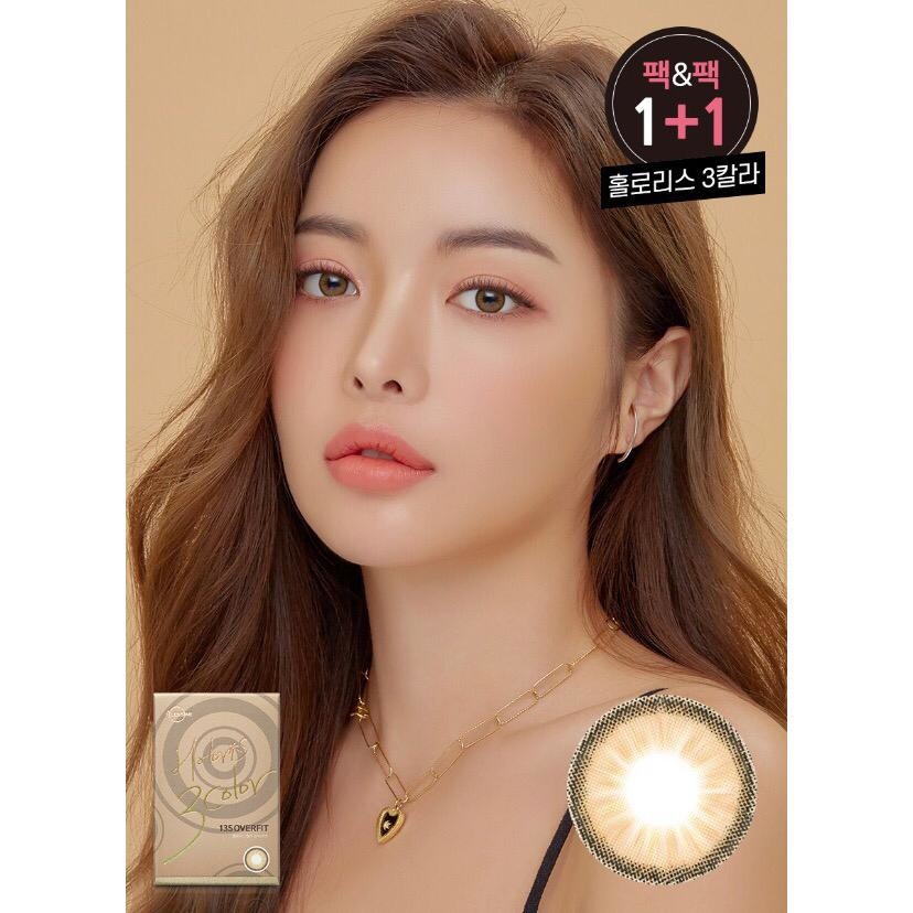 「1＋1｣ LENSME Holoris 3Color #Ginger Brown 1month/ 2p