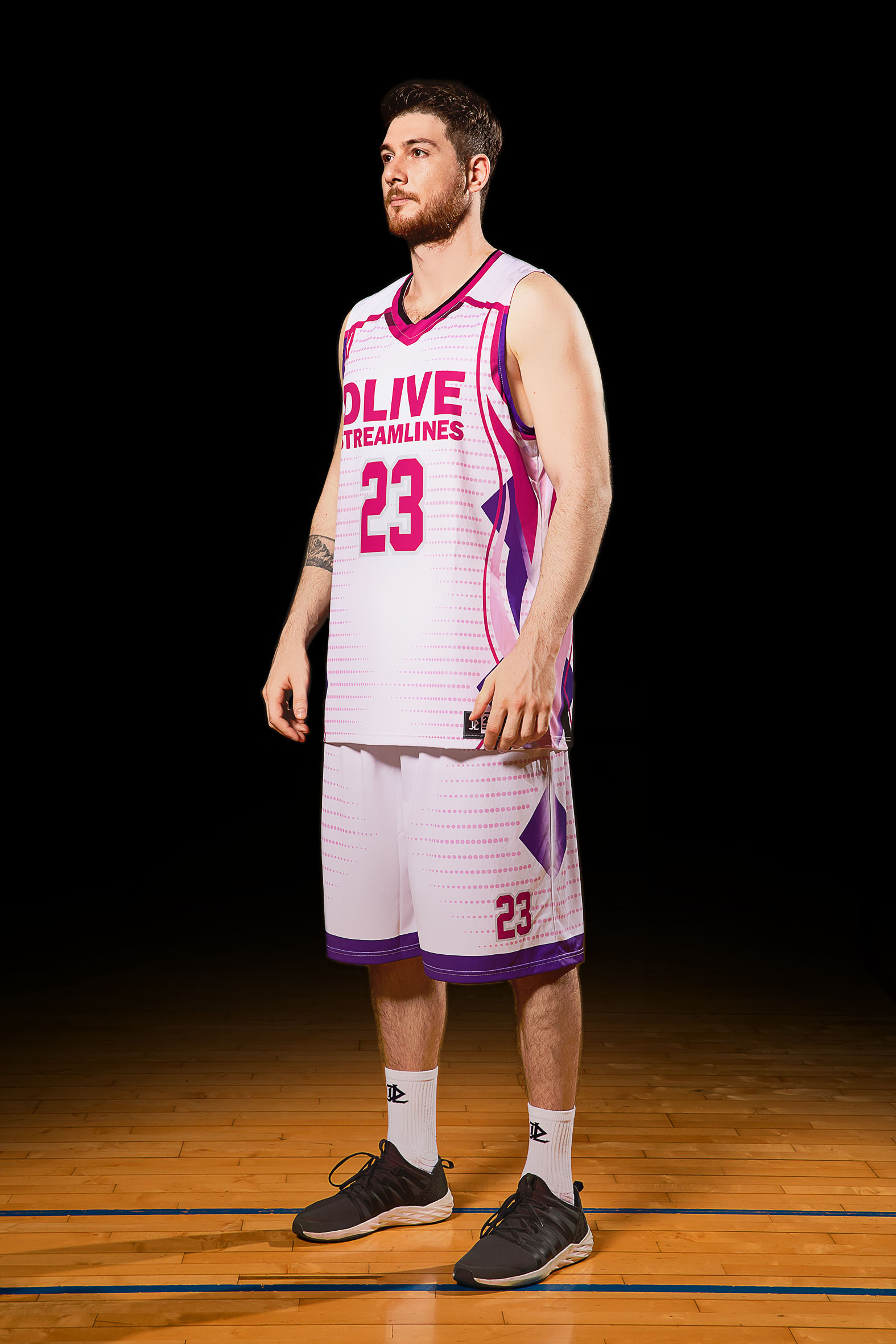 單面昇華V領籃球服 - 烏瑞亞