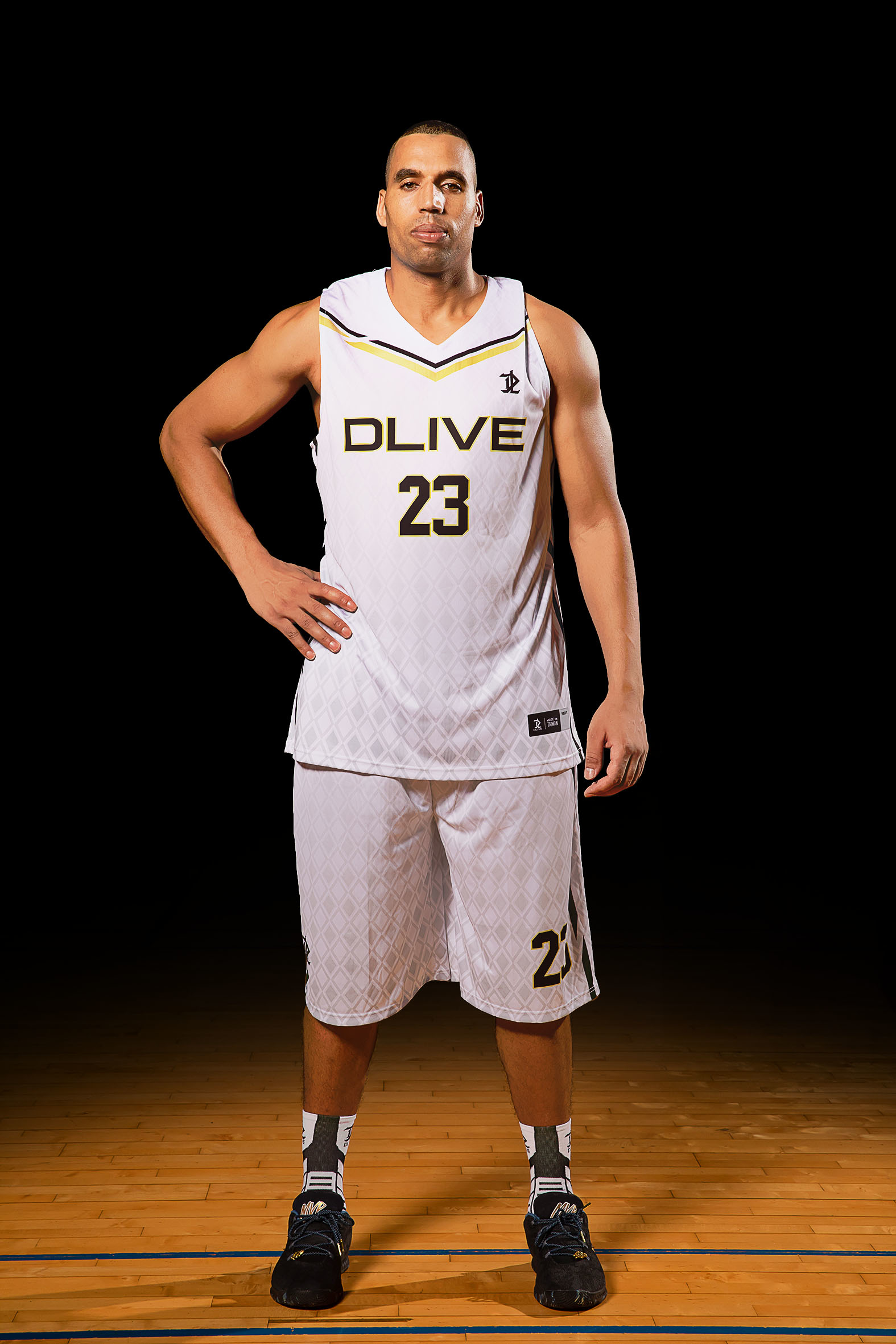 單面昇華V領籃球服 - 稜線