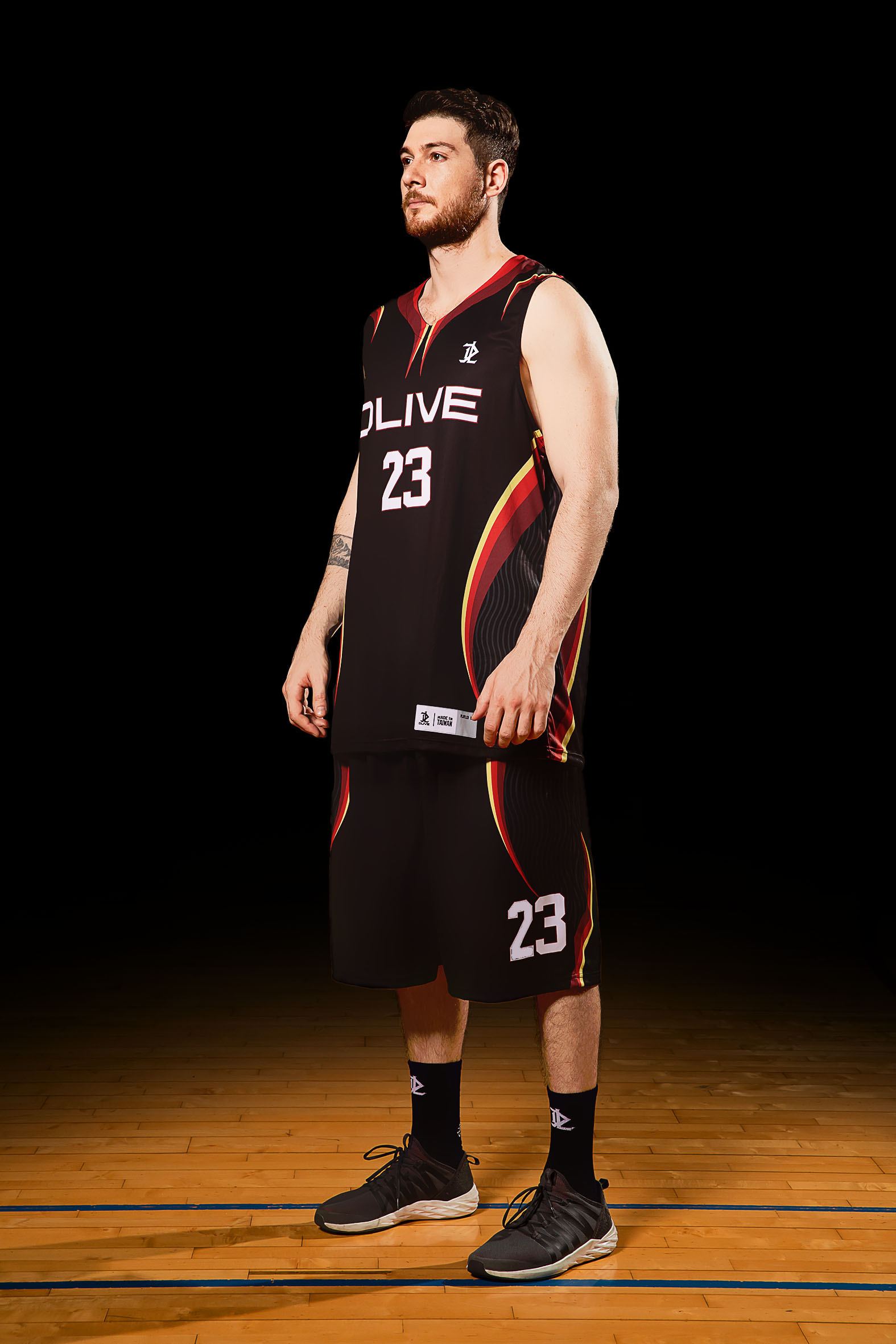 單面昇華V領籃球服 - 薩能山羊