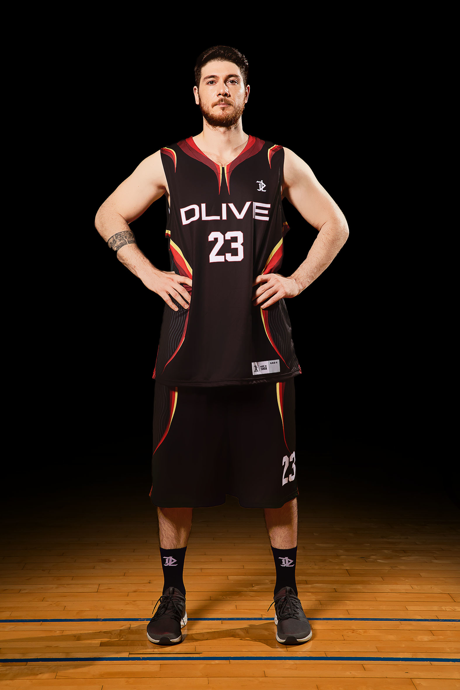 單面昇華V領籃球服 - 薩能山羊