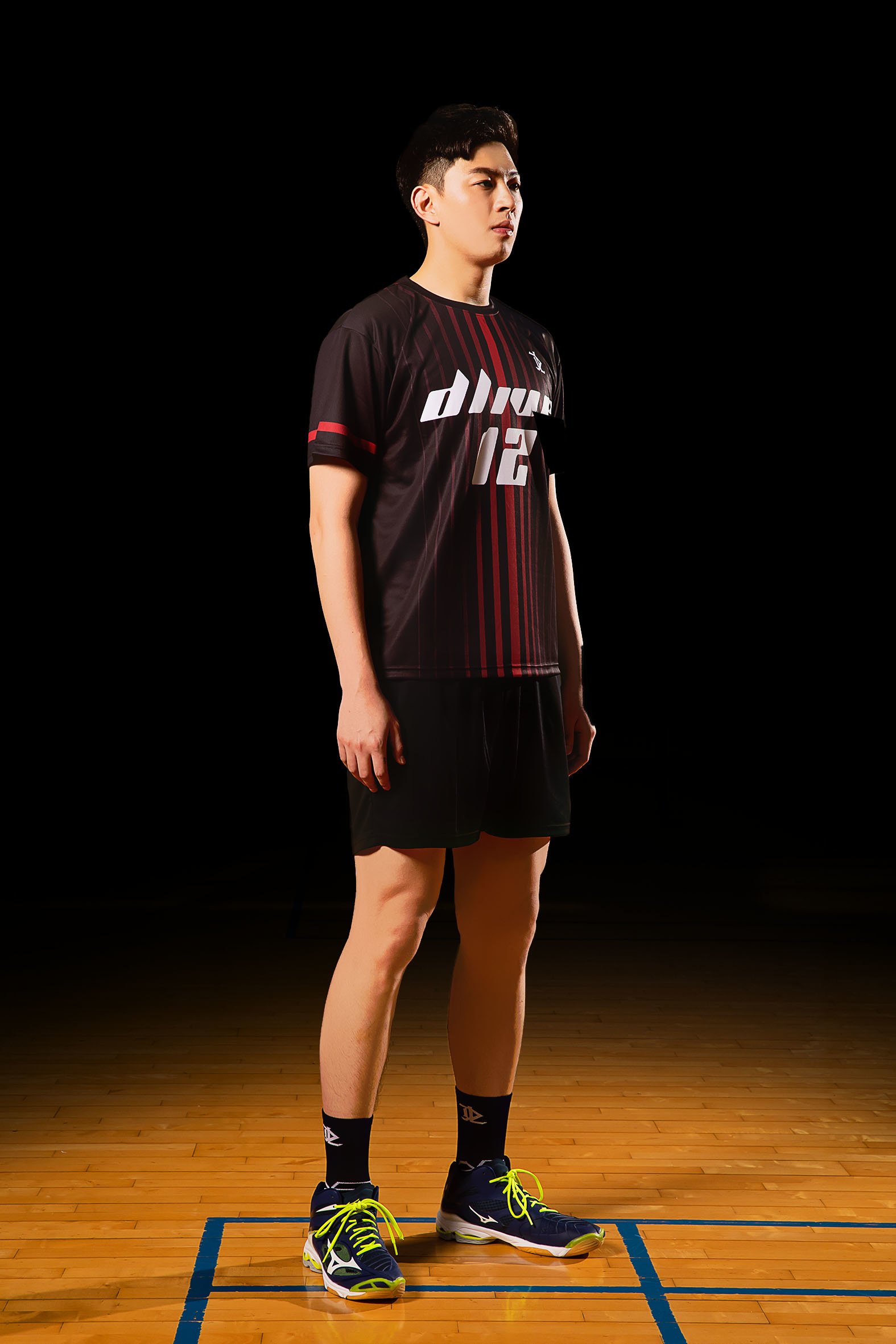 昇華圓領排球服 - 光束