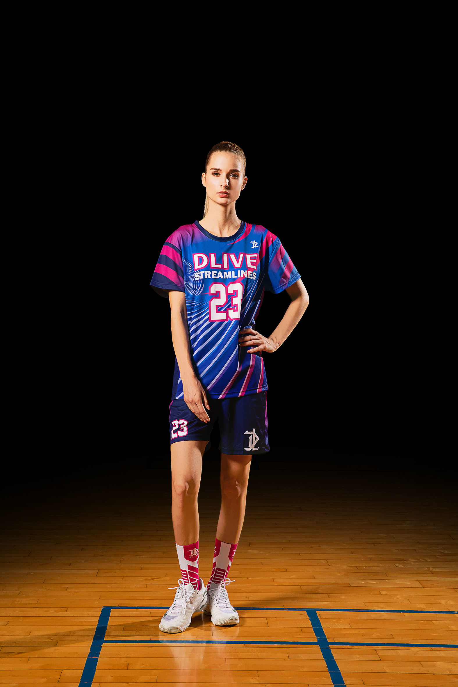 昇華圓領排球服 - 漩渦