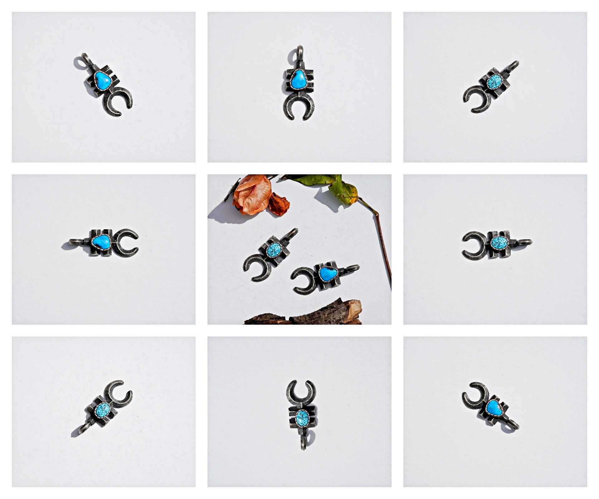 Tufa 綠松石舊化 【 小吊墜 】