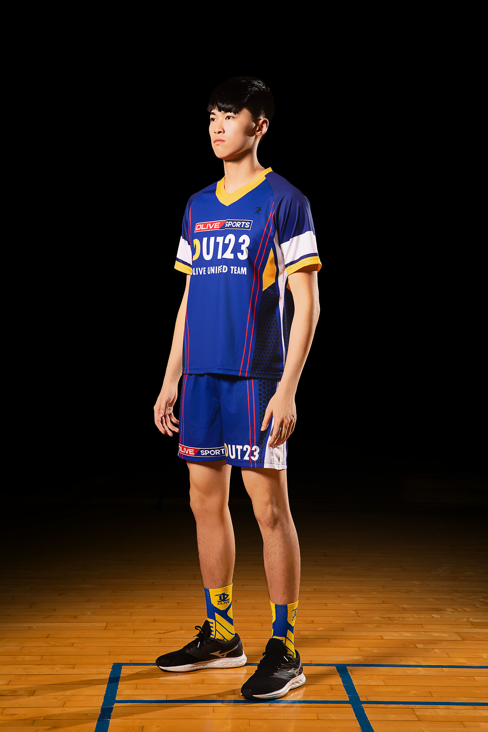 昇華V領排球服 - 方矩