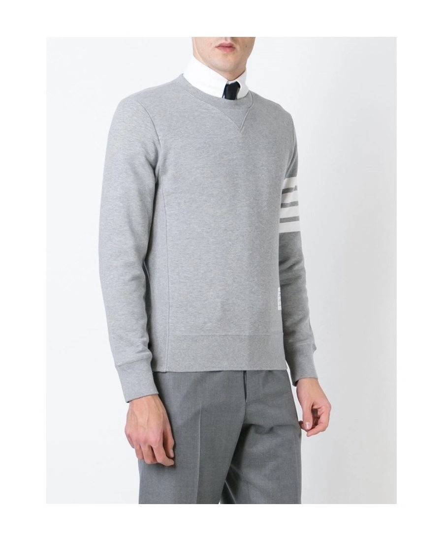 THOM BROWNE 經典灰色棉圈衛衣