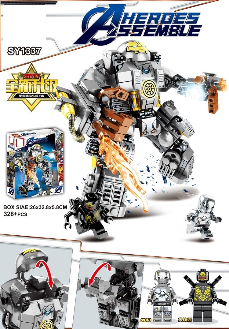 Avengers Endgame MK 1 Mech vs Outrider Build Set Marvel Super Heroes Fit Lego NO BOX SY1337