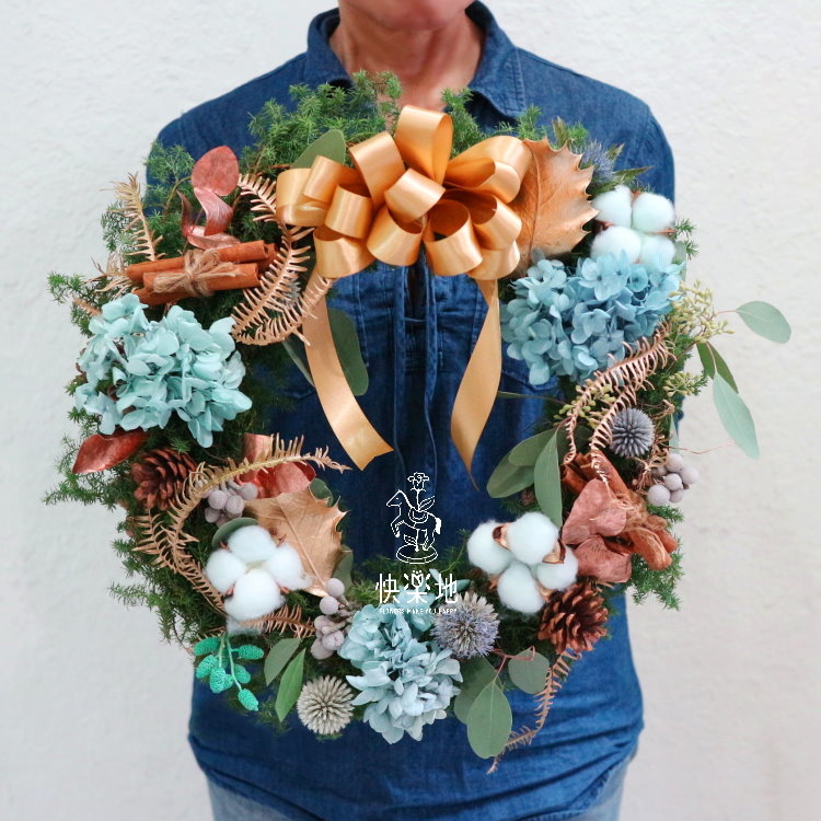 自然禮讚 I 聖誕花圈  XM190401