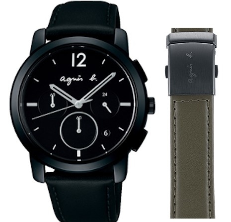 萬年鐘錶 - agnes b.  30週年限量套組 睕錶  BT3041X1  /  VD53-KDF0C  表徑40MM