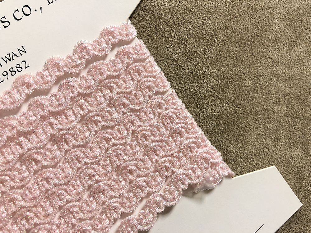 限量花飾織帶/珠光半圓雙線/2色