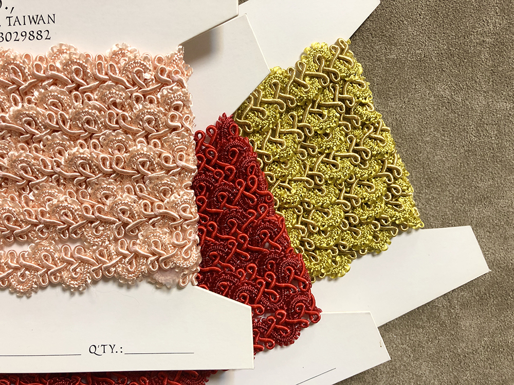 限量花飾織帶/捲結毛邊/3色