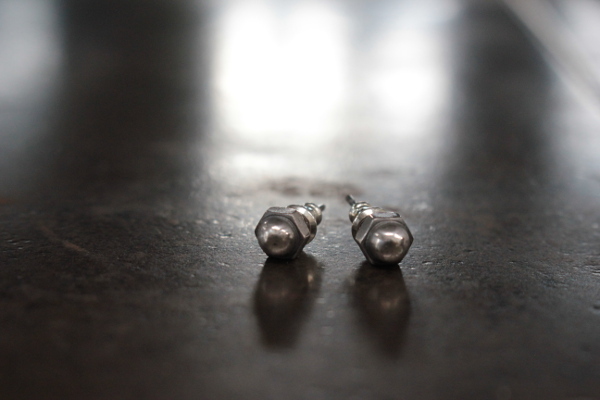 FCE-01六角球粒耳環