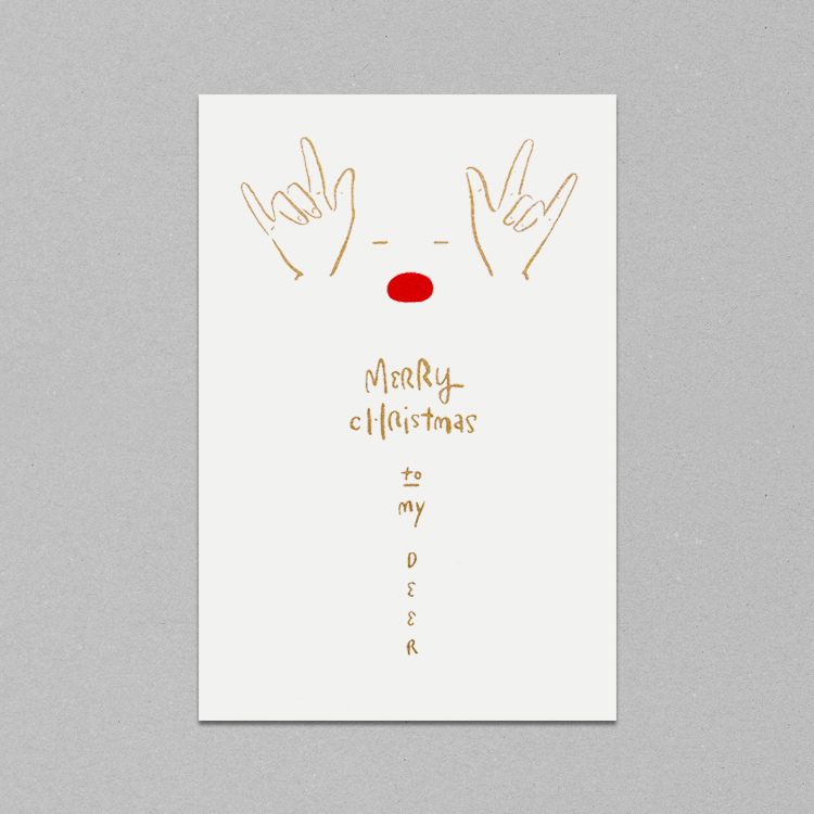 「MY DEER」聖誕卡片