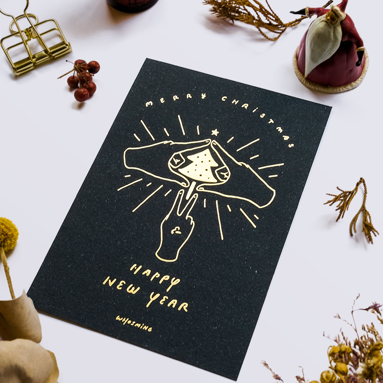 「BLACK XMAS」聖誕卡片