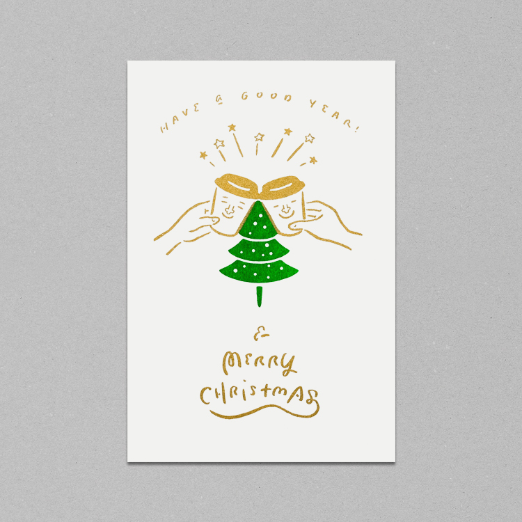 「COFFEE CHEERS」聖誕卡片