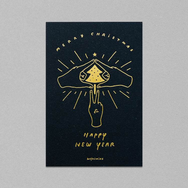 「BLACK XMAS」聖誕卡片