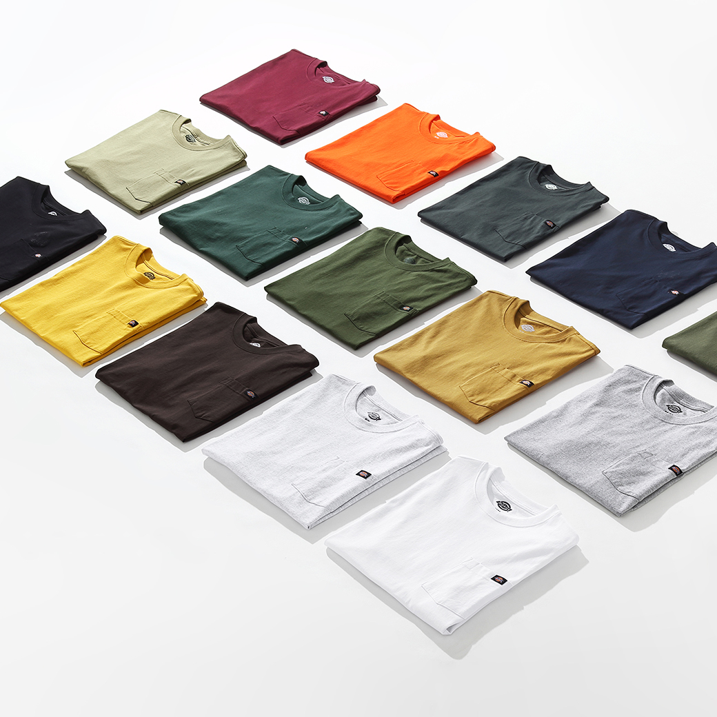 DICKIES 美規硬挺超重磅 6.75OZ 筆插 口袋短TEE