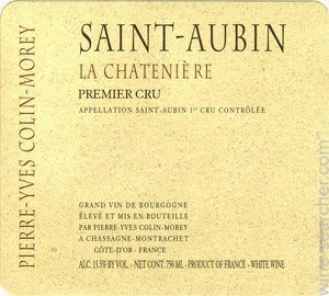 Pierre Yves Colin Morey Saint Aubin 1er Cru La Chateniere 2020 (RP93)