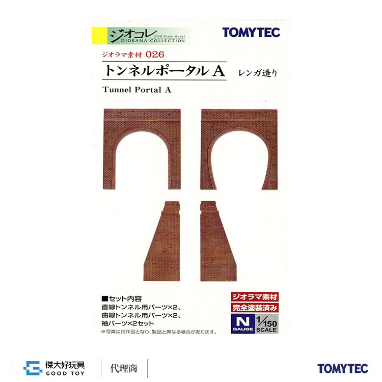 TOMYTEC 301141 情景小物 026 隧道口A (磚構)