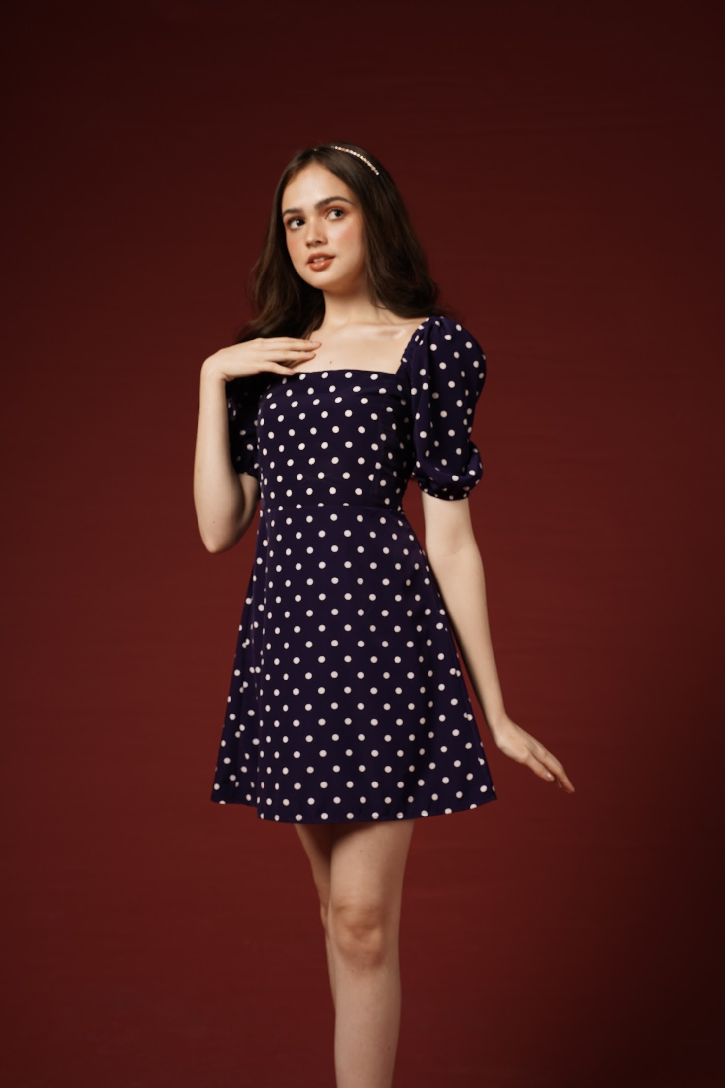 Aurora Polka Dot Dress