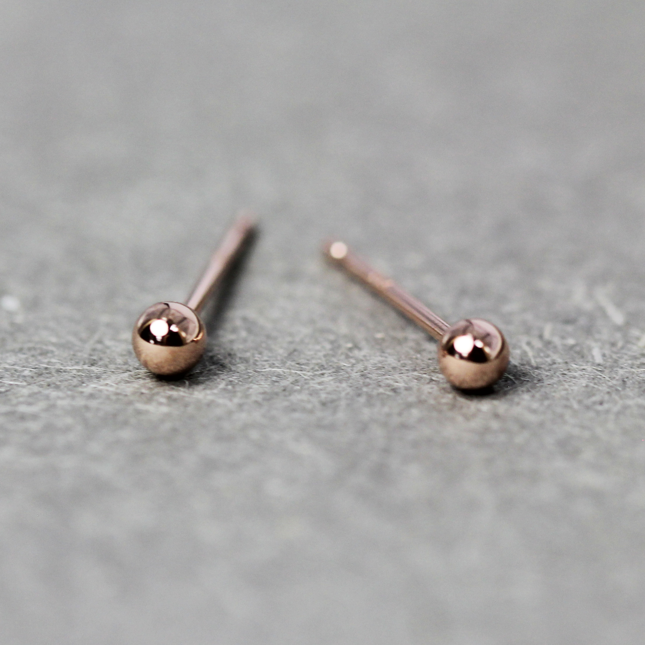 10K/經典小金珠耳飾