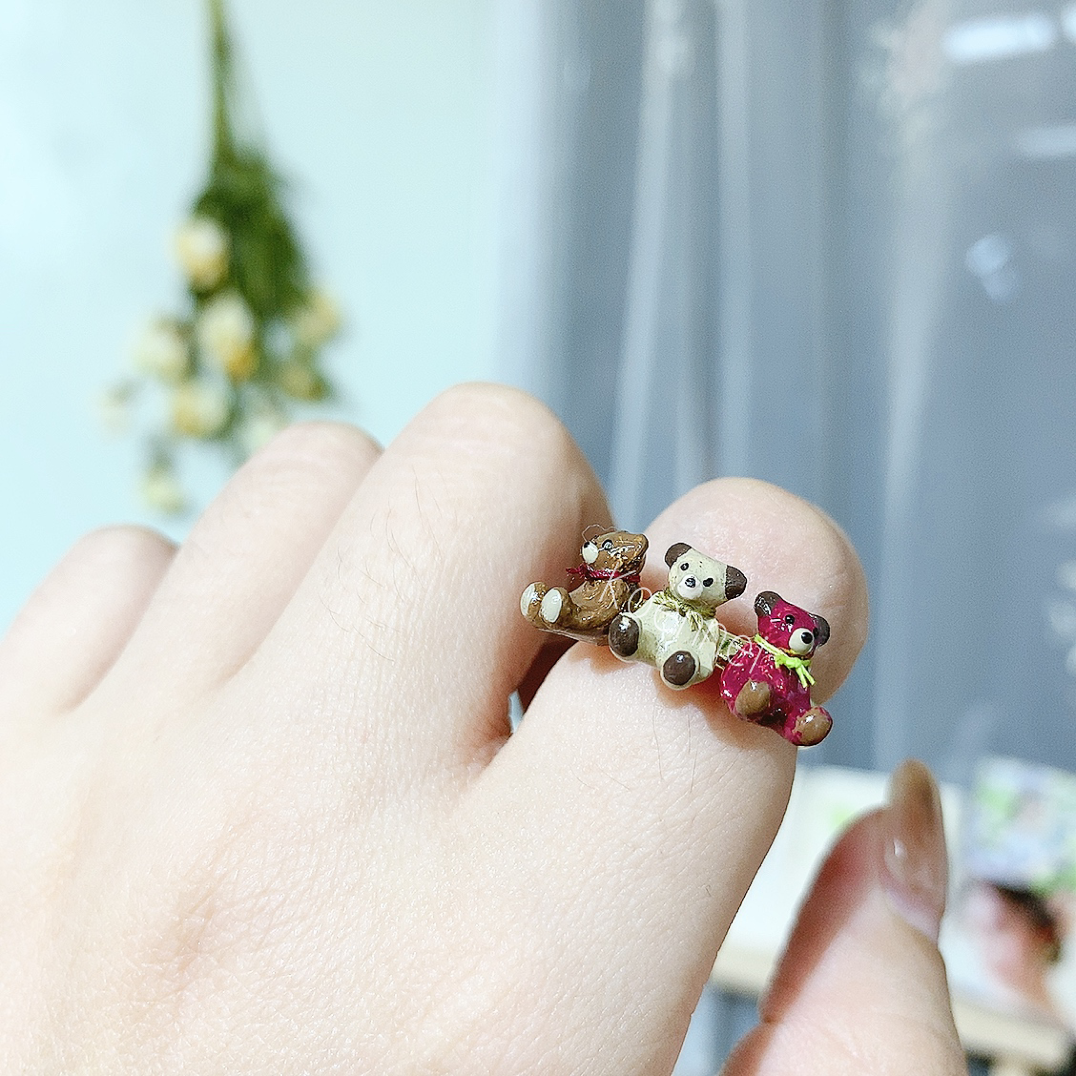 [日本手制] Ayatorie 熊仔朋友們戒指
