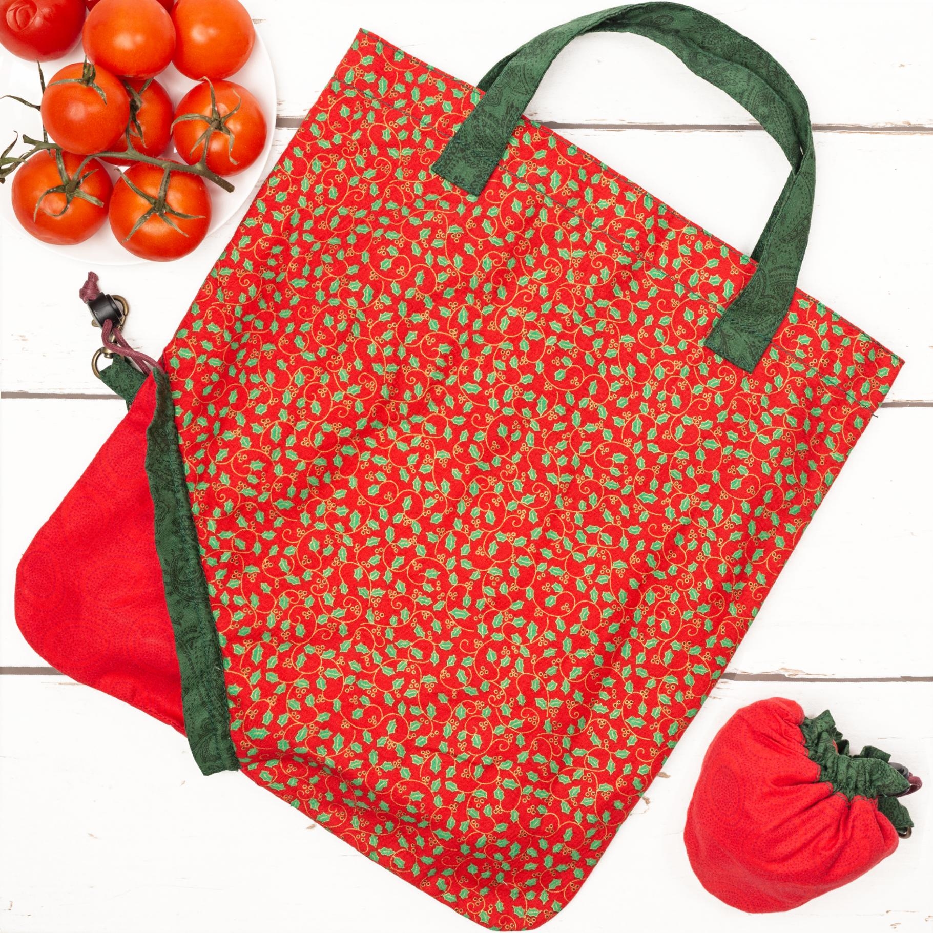 販售原尺寸【紙型】(草莓購物袋)