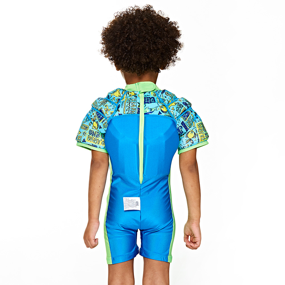 ZOGGS 嬰幼兒《海底世界》水翼防曬浮力連身泳衣