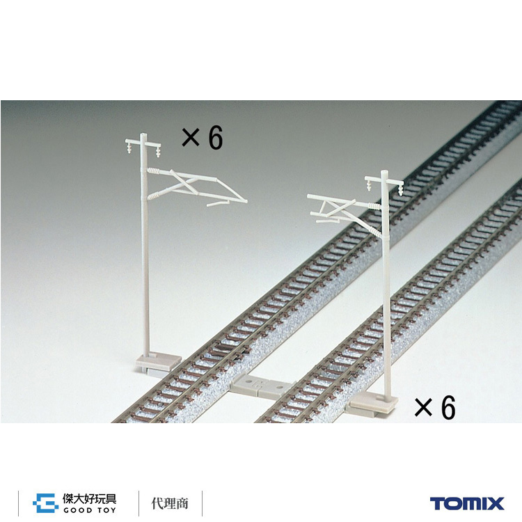 TOMIX 3003 Overhead Wire Mast for Singel Track (Modern Type/Set of 12)