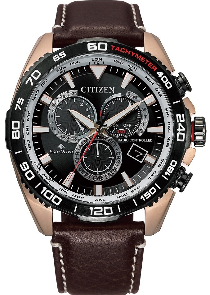 萬年鐘錶 - Citizen 星辰錶  PROMASTER 電波對時男錶  CB5038-14E 錶徑44.6MM