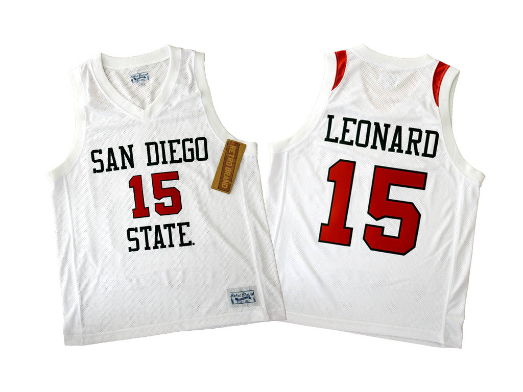 Original Retro Brand 聖地牙哥州立大學阿茲特克隊 Kawhi Leonard 球員版球衣
