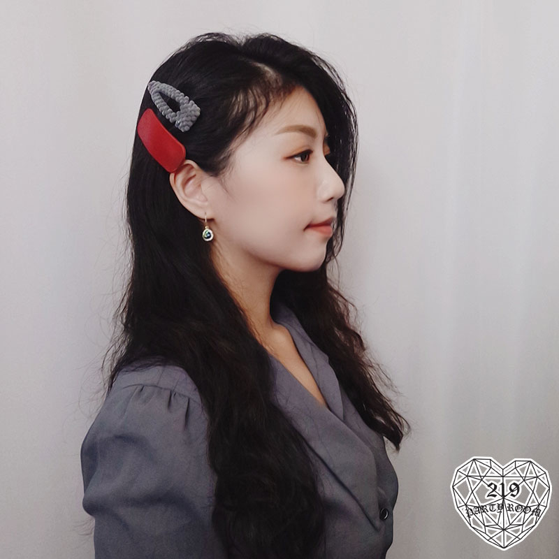 皮革絨毛逼波夾組