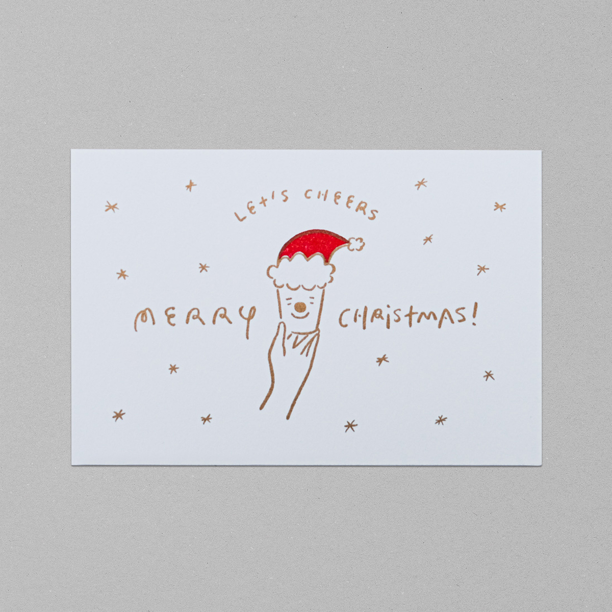 「LET'S CHEERS」聖誕卡片